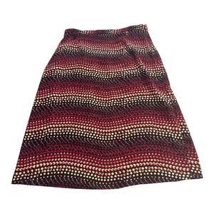 Elementz Skirt A-line Long Multicolored Polka Dot Stretch Women’s Size Small